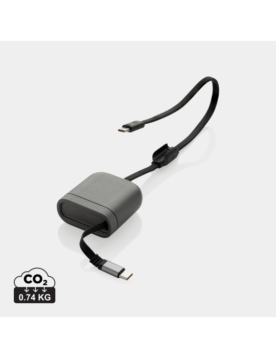 Câble rétractable à chargement rapide 100W Spira RCS personnalisable