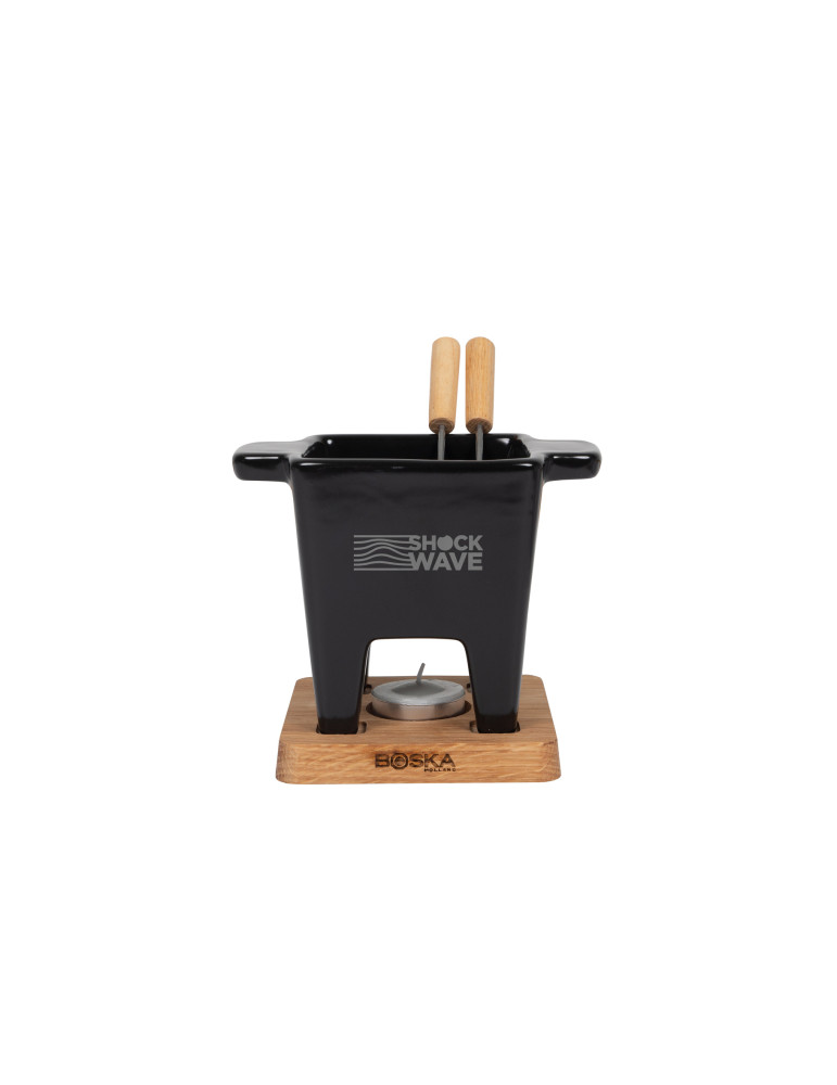 Petit service à fondue BOSKA Tapas Nero 300 ml personnalisable