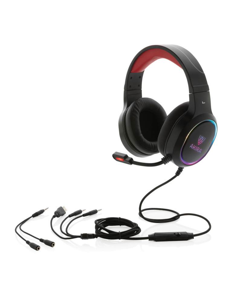Casque Gaming Hero RGB à microphone personnalisable