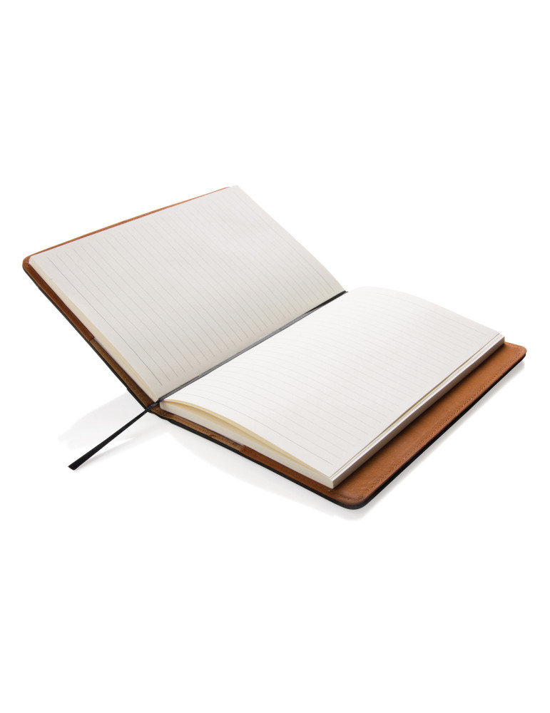 Carnet A5 à housse réutilisable et poche téléphone personnalisable