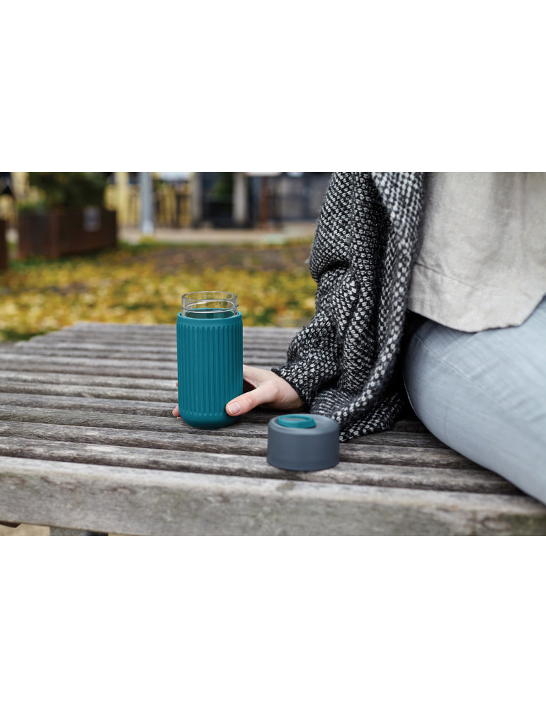 Tasse voyage Black+Blum 340 ml en verre personnalisable