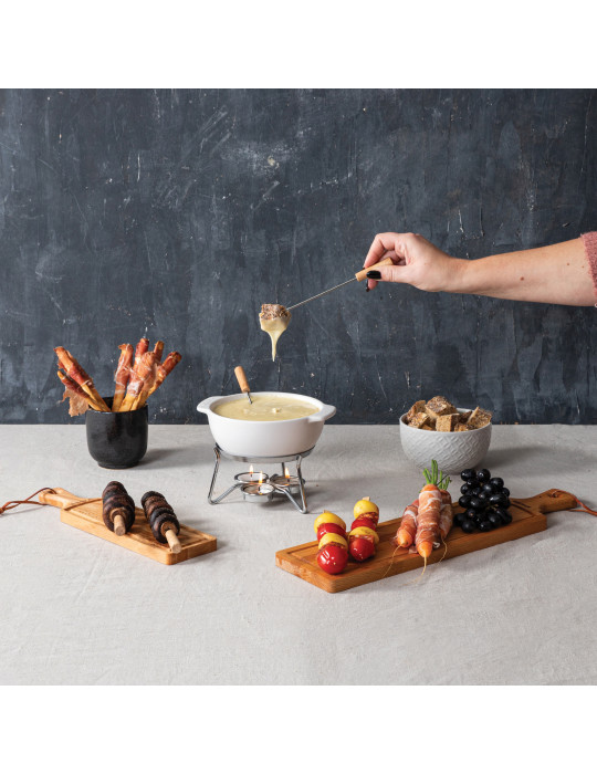 Service à fondue BOSKA Party 750 ml en céramique personnalisable