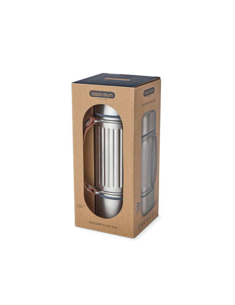 Gourde Explorer Duo Black+Blum 1 L personnalisable