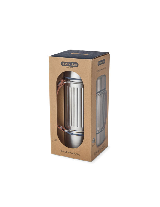 Gourde Explorer Duo Black+Blum 1 L personnalisable