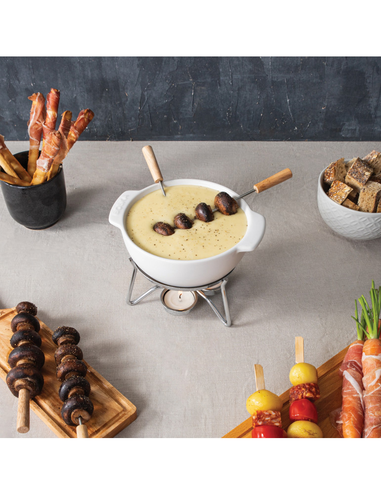 Service à fondue BOSKA Party 750 ml en céramique personnalisable