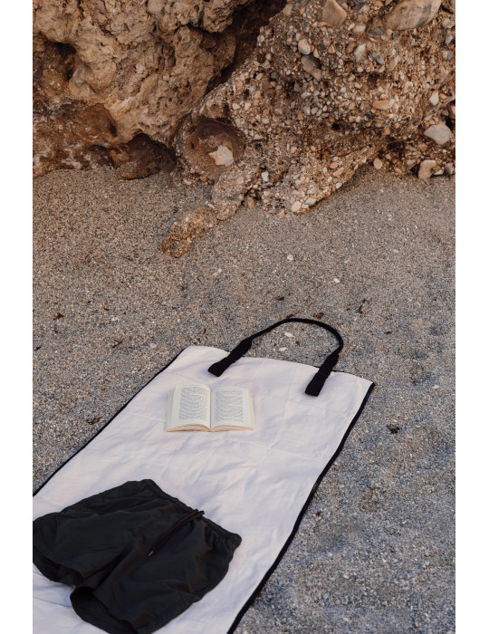 Tapis de plage Vinga Volonne toile recyclée AWARE personnalisable