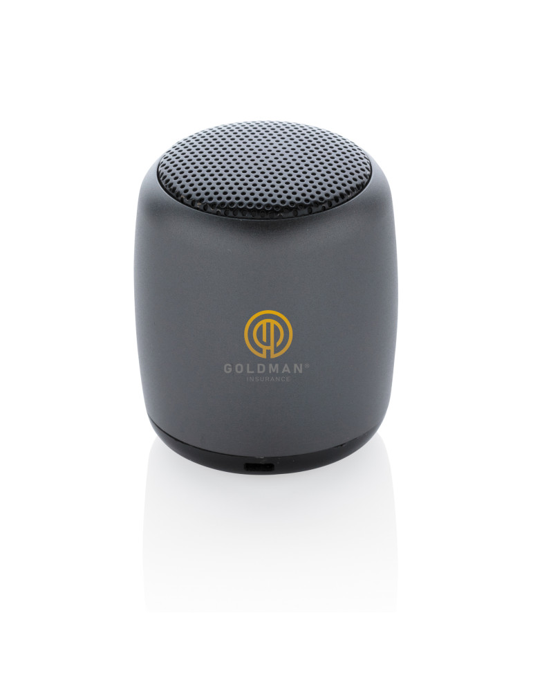 Mini enceinte aluminium sans fil 3 W personnalisable