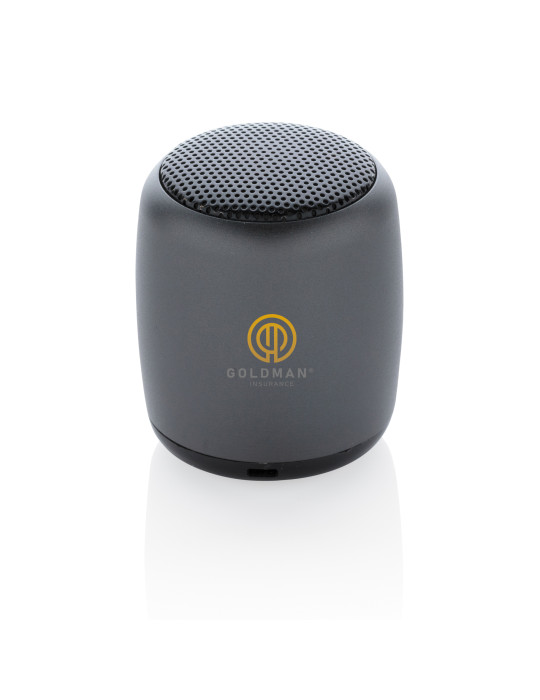 Mini enceinte aluminium sans fil 3 W personnalisable
