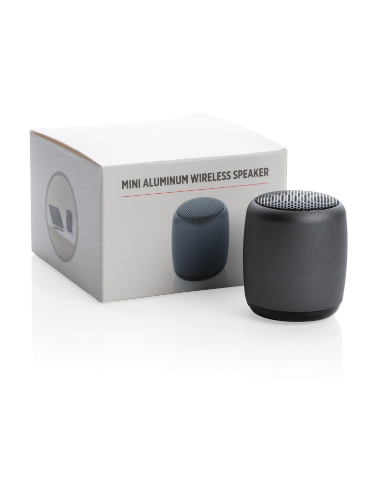Mini enceinte aluminium sans fil 3 W personnalisable
