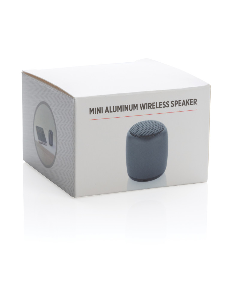 Mini enceinte aluminium sans fil 3 W personnalisable