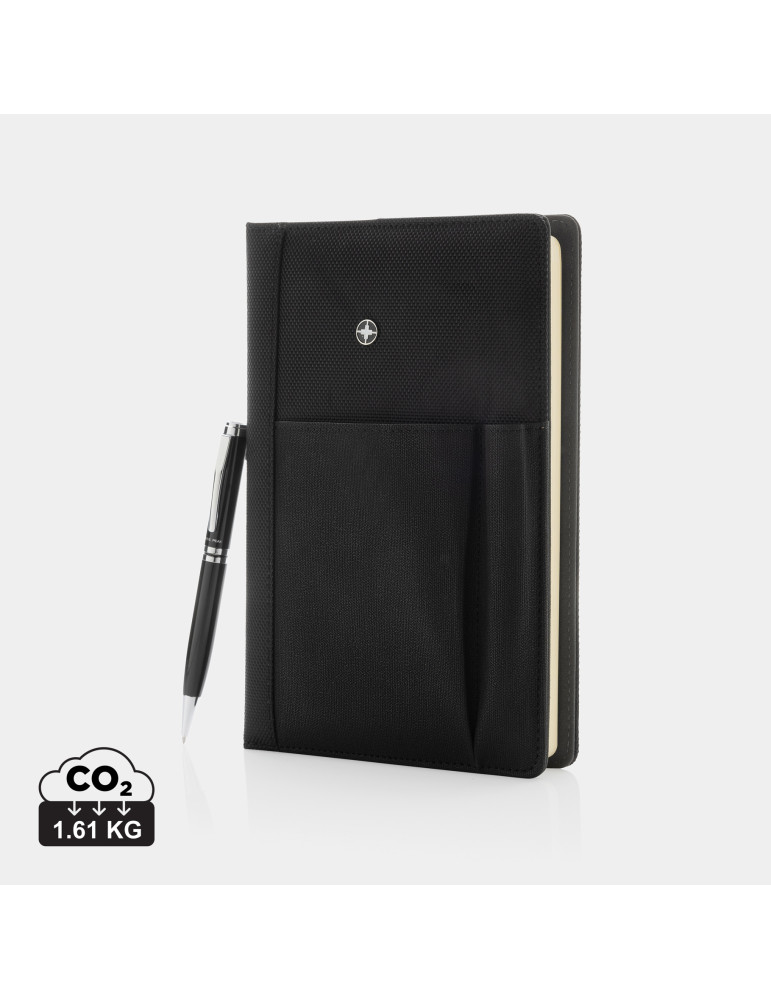Coffret Swiss Peak carnet A5 housse et stylo personnalisable