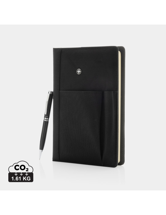 Coffret Swiss Peak carnet A5 housse et stylo personnalisable