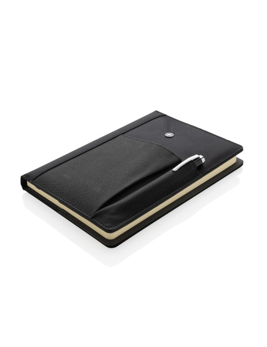 Coffret Swiss Peak carnet A5 housse et stylo personnalisable