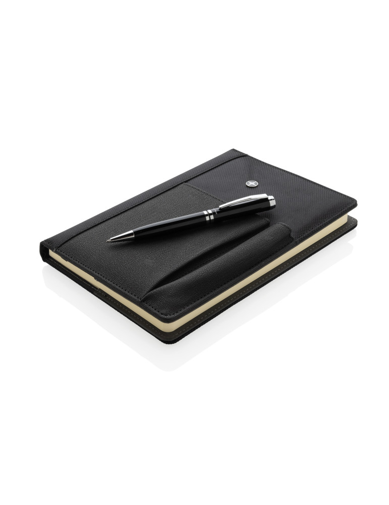 Coffret Swiss Peak carnet A5 housse et stylo personnalisable