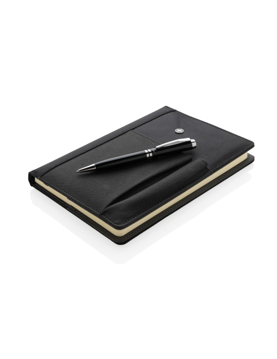 Coffret Swiss Peak carnet A5 housse et stylo personnalisable