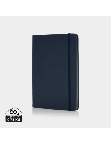 Carnet A5 rigide en PU 160 pages lignées personnalisable