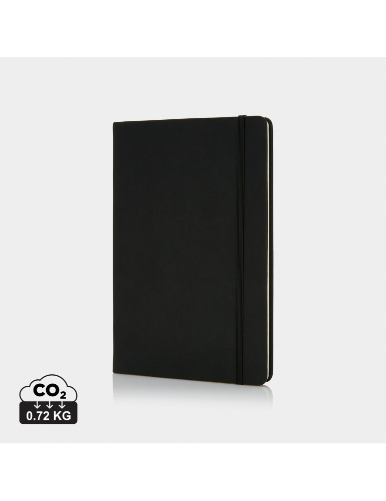 Carnet A5 rigide en PU 160 pages lignées personnalisable
