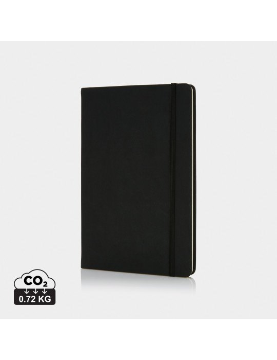 Carnet A5 rigide en PU 160 pages lignées personnalisable