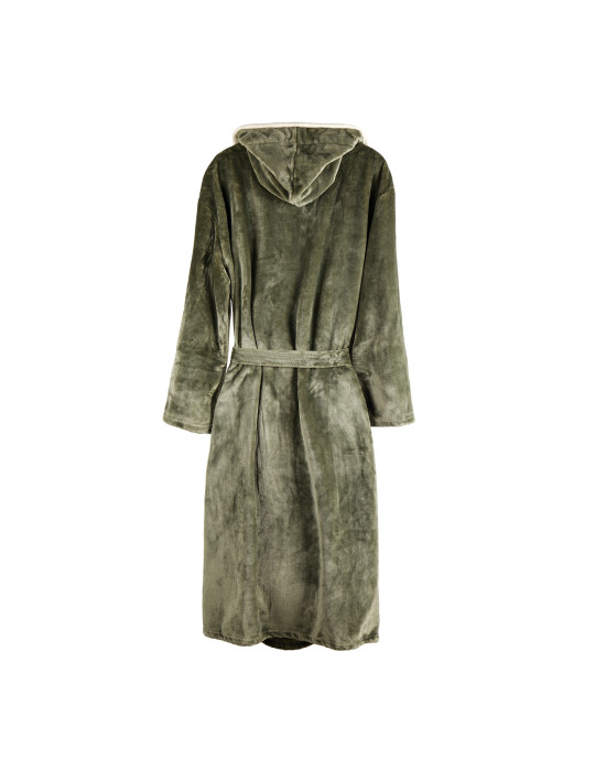 Peignoir à capuche Vinga Louis S/M en rPET GRS personnalisable