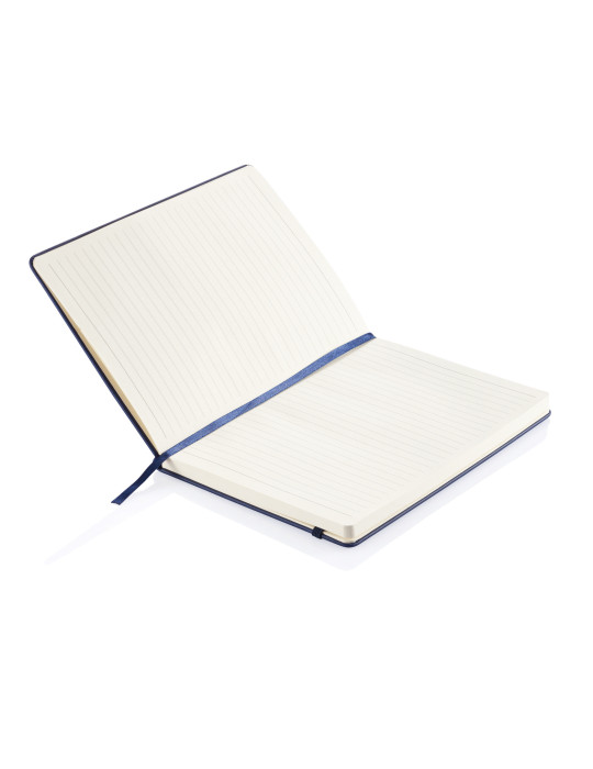Carnet A5 rigide en PU 160 pages lignées personnalisable