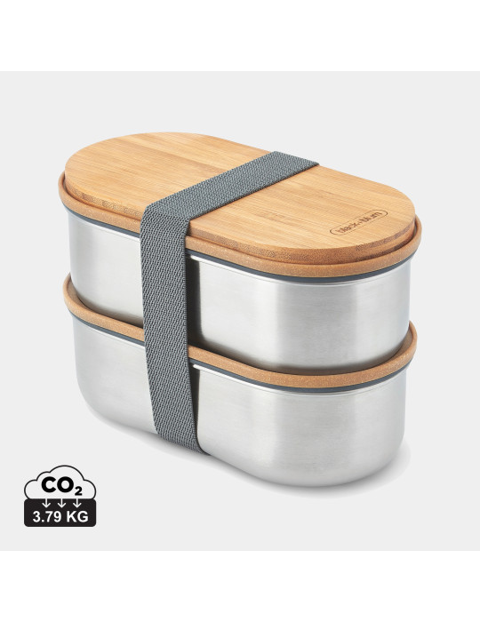 Bento double Black+Blum 1 L en acier personnalisable
