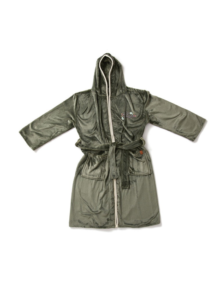 Peignoir à capuche Vinga Louis S/M en rPET GRS personnalisable