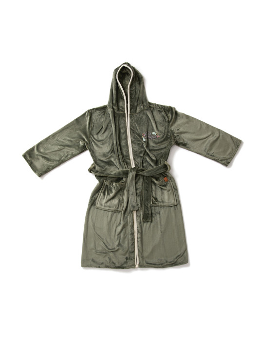 Peignoir à capuche Vinga Louis S/M en rPET GRS personnalisable