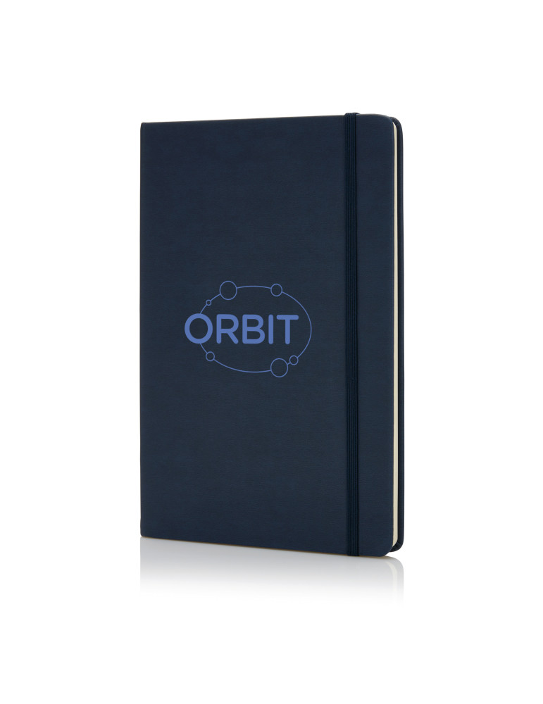 Carnet A5 rigide en PU 160 pages lignées personnalisable