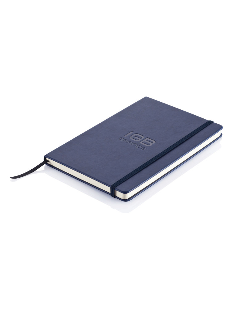 Carnet A5 rigide en PU 160 pages lignées personnalisable