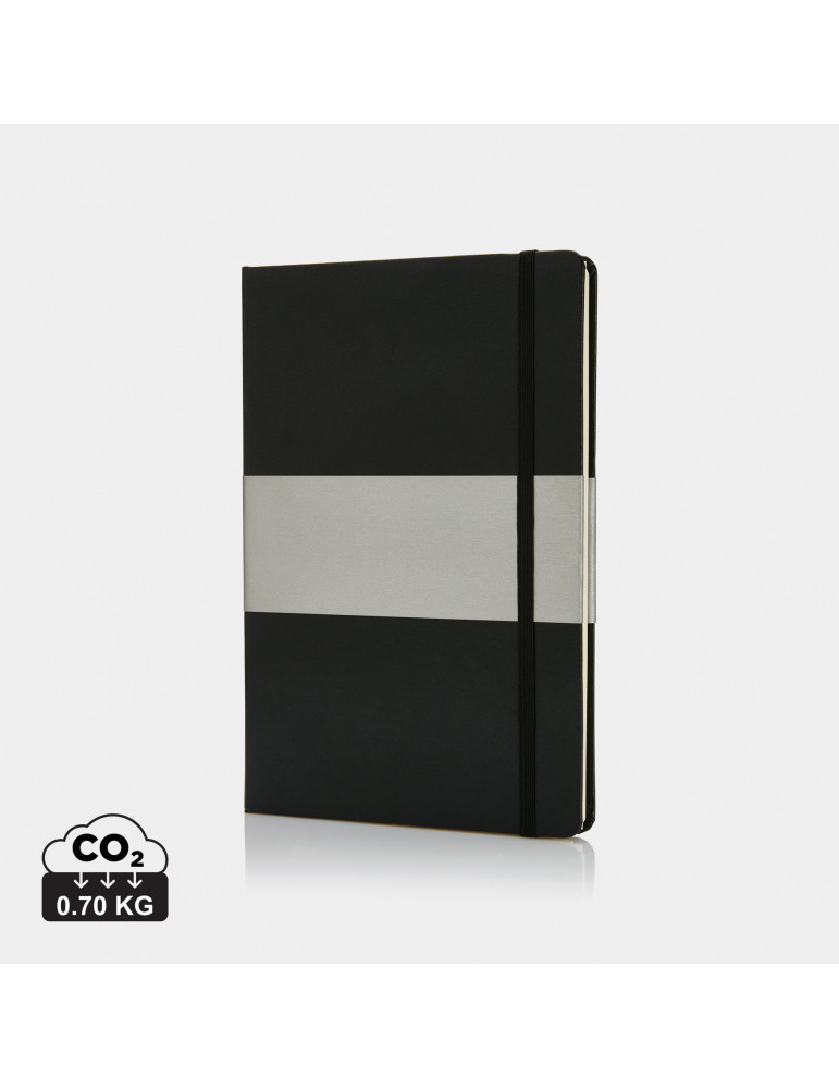 Carnet A5 rigide 160 pages avec pochette personnalisable
