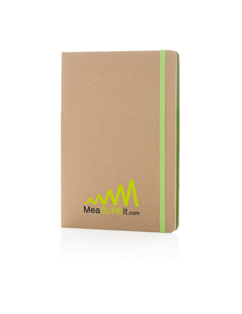 Carnet kraft A5 papier recyclé 144 pages personnalisable