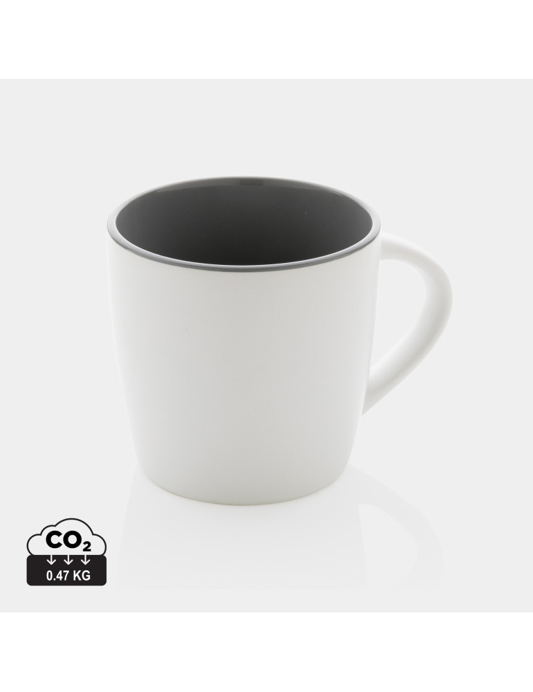 Mug céramique mat 300 ml à intérieur coloré personnalisable