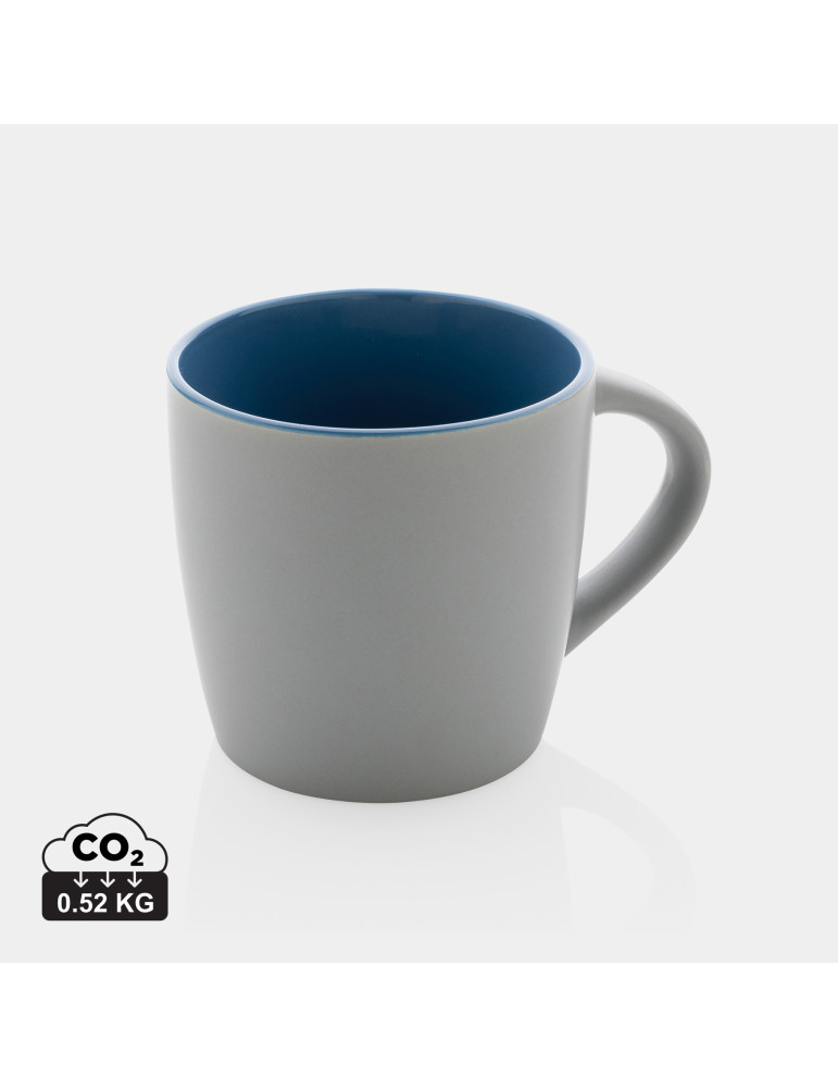 Mug céramique mat 300 ml à intérieur coloré personnalisable