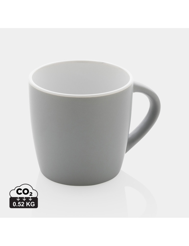 Mug céramique mat 300 ml à intérieur coloré personnalisable