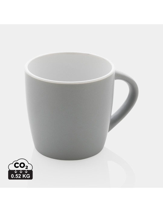 Mug céramique mat 300 ml à intérieur coloré personnalisable