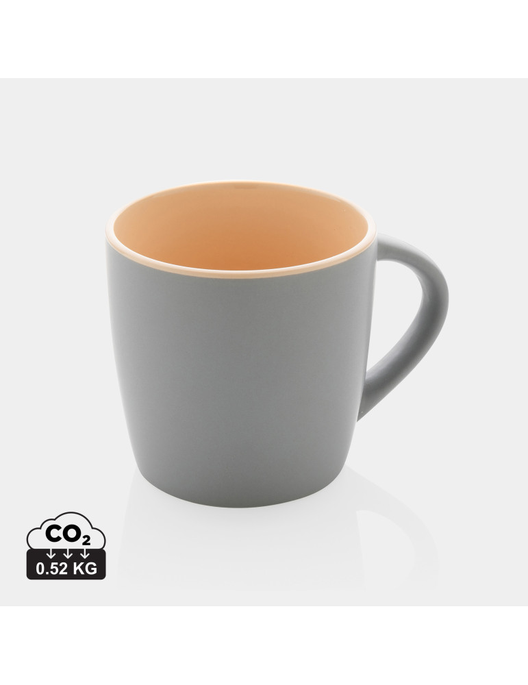 Mug céramique mat 300 ml à intérieur coloré personnalisable
