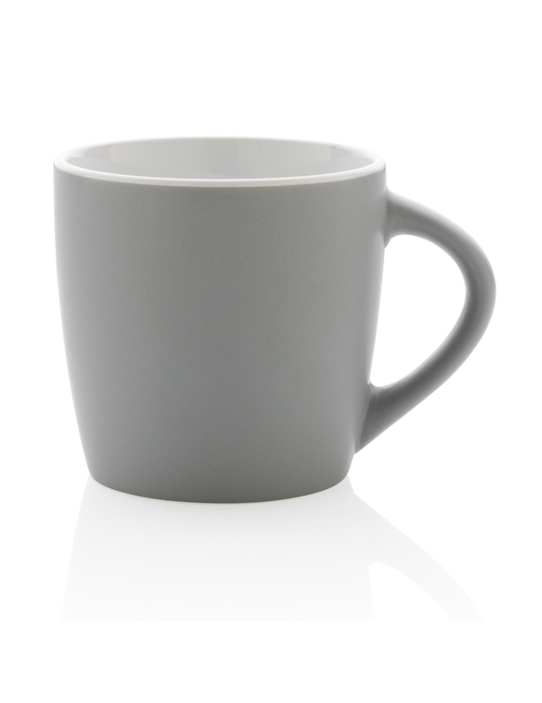 Mug céramique mat 300 ml à intérieur coloré personnalisable