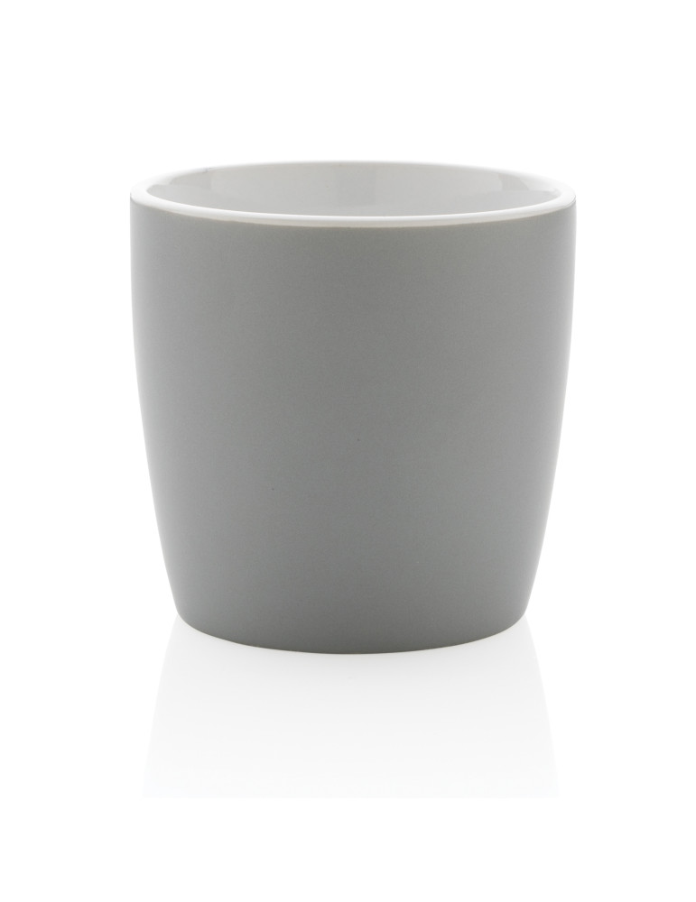 Mug céramique mat 300 ml à intérieur coloré personnalisable