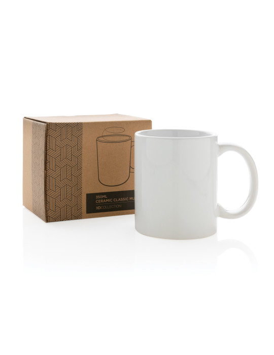 Mug classique en céramique 350 ml personnalisable