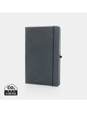 Carnet A5 rigide cuir recyclé GRS papier blanc personnalisable