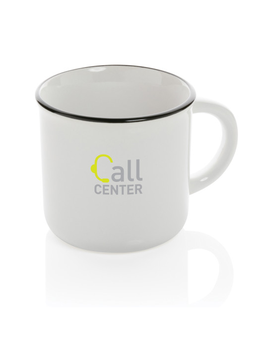 Mug vintage en céramique 280 ml personnalisable