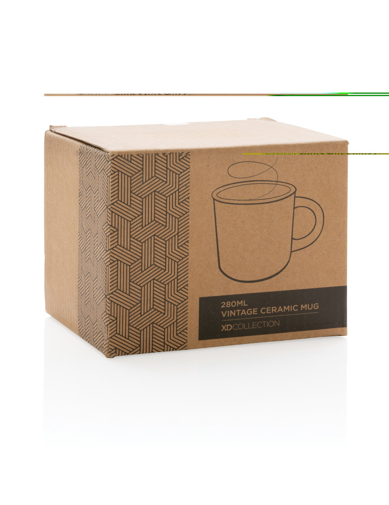Mug vintage en céramique 280 ml personnalisable