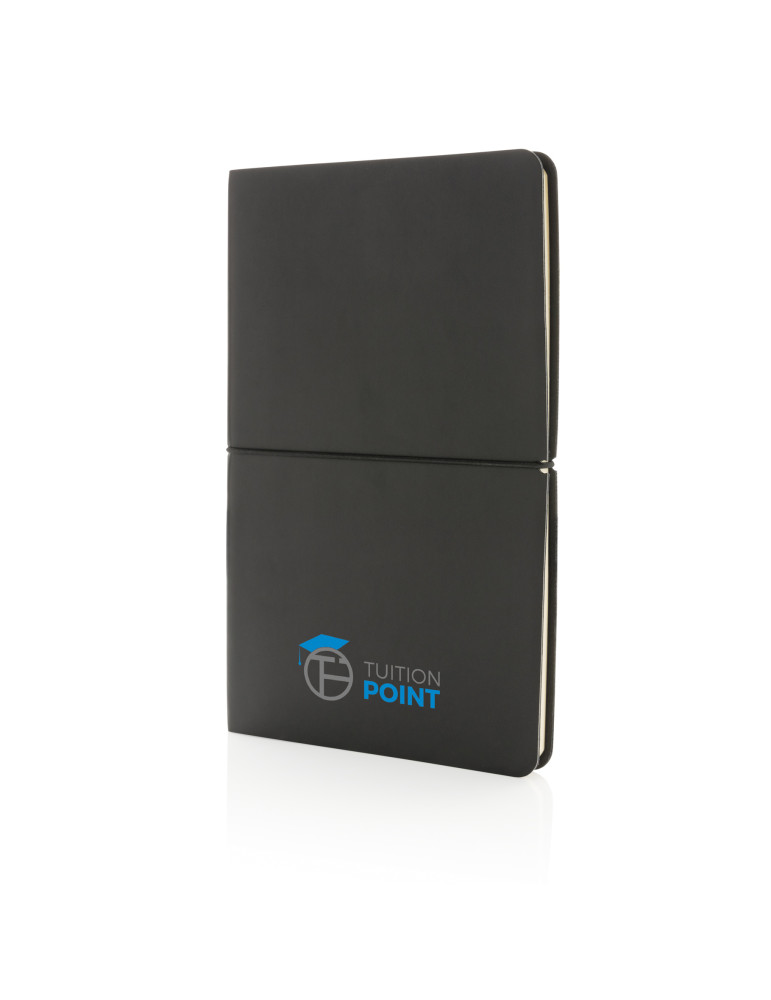 Carnet A5 souple PU 192 pages lignées personnalisable