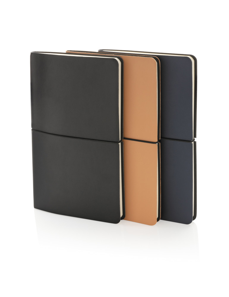 Carnet A5 souple PU 192 pages lignées personnalisable