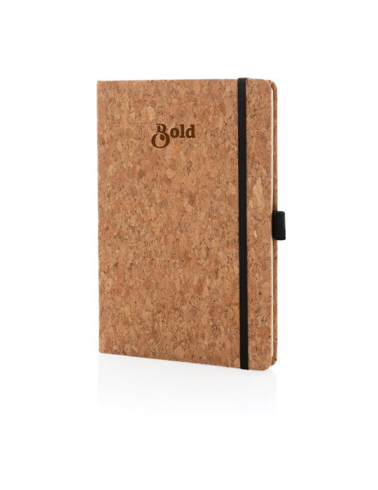 Carnet A5 rigide en liège 192 pages personnalisable