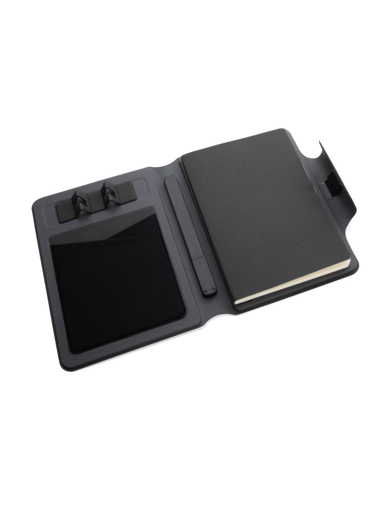 Carnet Artic A5 avec chargeur magnétique 10 W personnalisable