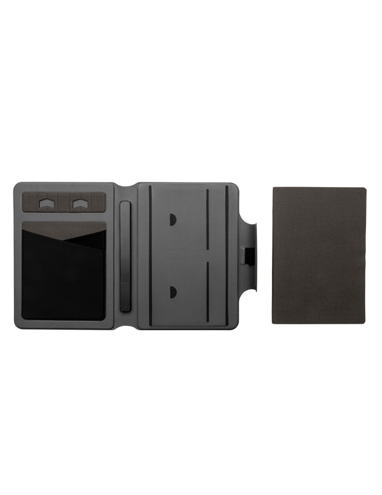 Carnet Artic A5 avec chargeur magnétique 10 W personnalisable