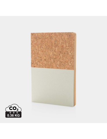 Carnet A5 rigide kraft et liège 160 pages personnalisable