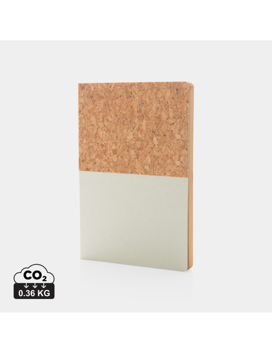 Carnet A5 rigide kraft et liège 160 pages personnalisable