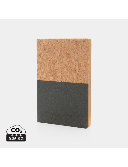 Carnet A5 rigide kraft et liège 160 pages personnalisable